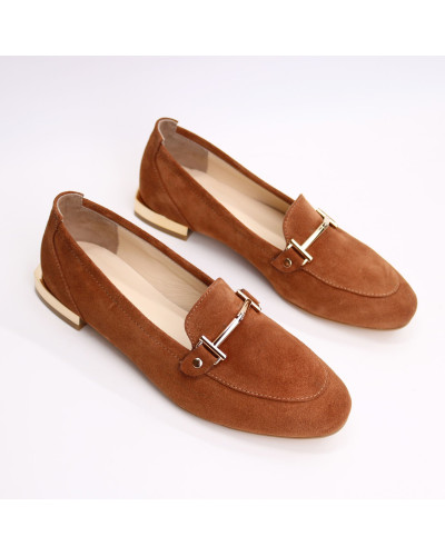 Лофери із рудої замші Арт. 156-1/33-2578