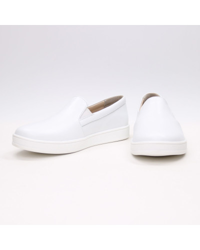 Мокасини із білої шкіри Арт. Em-3