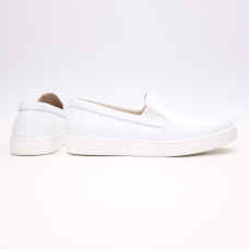 Мокасини із білої шкіри Арт. Em-3