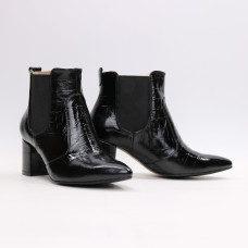 Лакові Напівчоботи з гострим носиком Арт. 657-9/41Ок