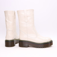 Полусапоги из светло-бежевого наплака  Арт. 12-2/22