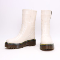 Полусапоги из светло-бежевого наплака  Арт. 12-2/22