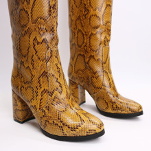 Лакові чобітки з принтом Арт. 52-6Ок