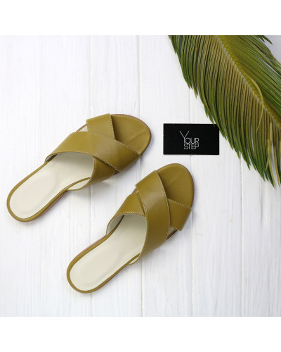 Шльопанці з натуральної шкіри Арт. 10-19/112