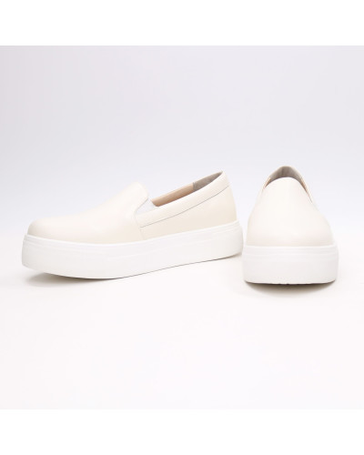 Бежеві шкіряні сліпони Арт.15-1/192