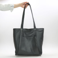 Сумка-шопер з сірої шкіри флотар Арт. YS-6072