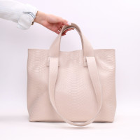 Сумка-трансформер з бежевої шкіри під рептилію Арт. YS-6052