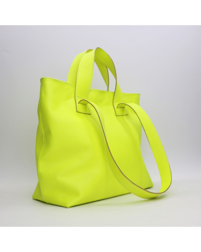 Сумка-трансформер зі шкіри жовтого неону Арт. YS-6052