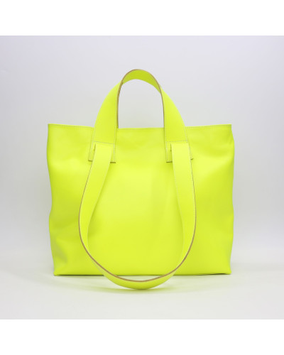 Сумка-трансформер зі шкіри жовтого неону Арт. YS-6052