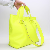 Сумка-трансформер зі шкіри жовтого неону Арт. YS-6052