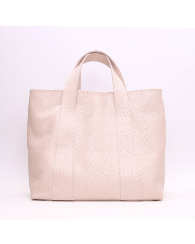 Сумка-трансформер з бежевої шкіри під рептилію Арт. YS-6052(2)