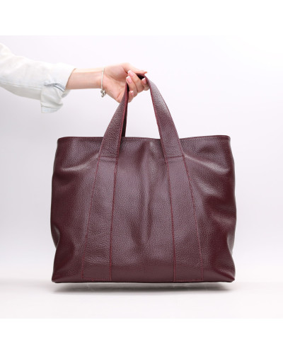 Сумка-трансформер з бордової шкіри флотар Арт. YS-6052(2)