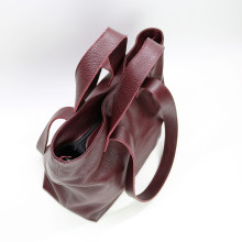 Сумка-трансформер з бордової шкіри флотар Арт. YS-6052