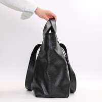 Сумка-трансформер з м'якої чорної шкіри флотар Арт. YS-6052