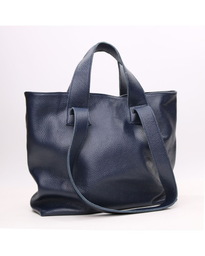 Сумка-трансформер з синьої шкіри флотар Арт. YS-6052