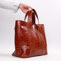 Сумка-трансформер з рудої шкіри під рептилію Арт. YS-6052(2)