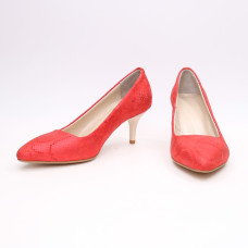Червоні туфлі-човники на шпильці Арт. 657-1/36