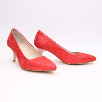 Червоні туфлі-човники на шпильці Арт. 657-1/36