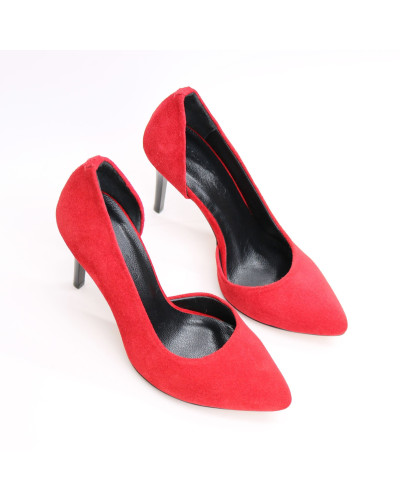 Туфлі-човники червоного кольору Арт. 35-5