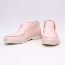 Высокие лоферы из кожи в нежно розовом цвете Арт. 156-4