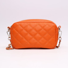 Крос-боді з помаранчевої шкіри флотар Арт. YS-1015(B3)