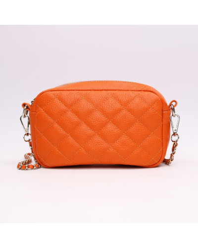 Крос-боді з помаранчевої шкіри флотар Арт. YS-1015(B3)