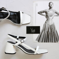 Босоніжки з білої шкіри Арт. 667-7/6060Ок