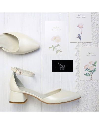 Босоніжки з бежевої шкіри Арт. 457-4/53Ок