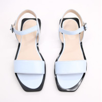 Блакитні лакові босоніжки Арт. 10-5/0504