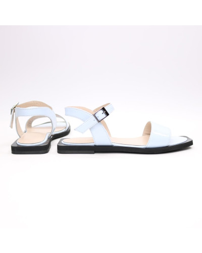 Блакитні лакові босоніжки Арт. 10-5/0504