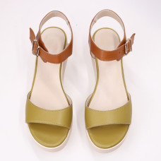 Шкіряні босоніжки на високій підошві Арт. 352-2