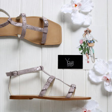 Босоніжки з принтом Арт. 073-4