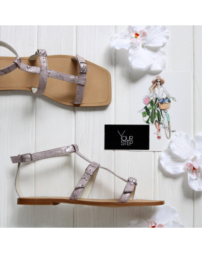 Босоніжки з принтом Арт. 073-4