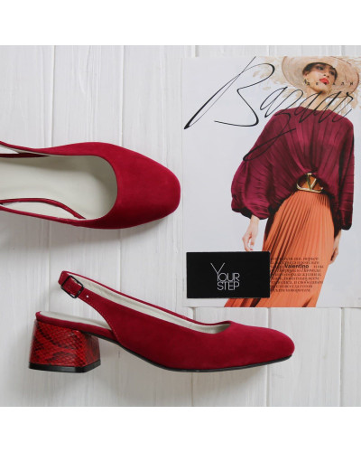 Босоніжки з велюру Арт. 456-4/53Ок