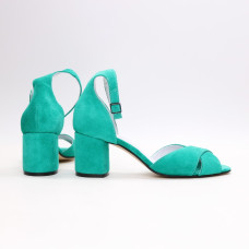 Босоніжки з замші на підборах Арт. 605-10/45Ок