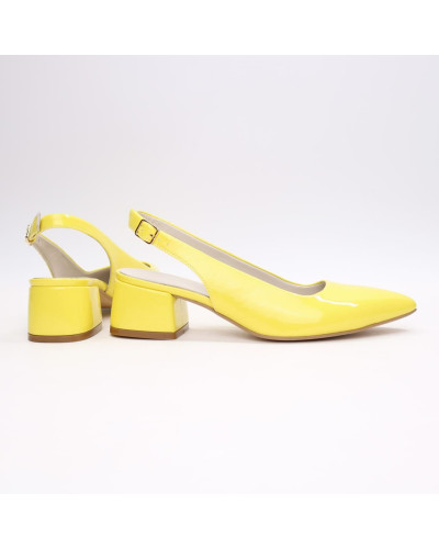 Жовті лакові слінгбеки Арт. 457-3/53Ок