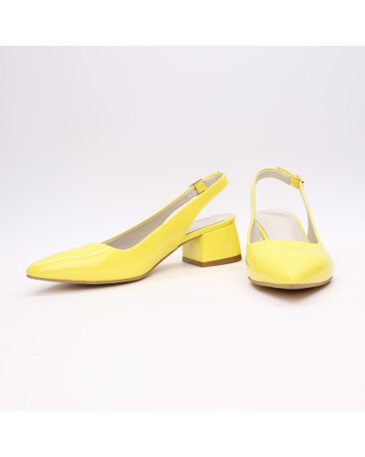 Жовті лакові слінгбеки Арт. 457-3/53Ок