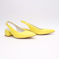 Жовті лакові слінгбеки Арт. 457-3/53Ок