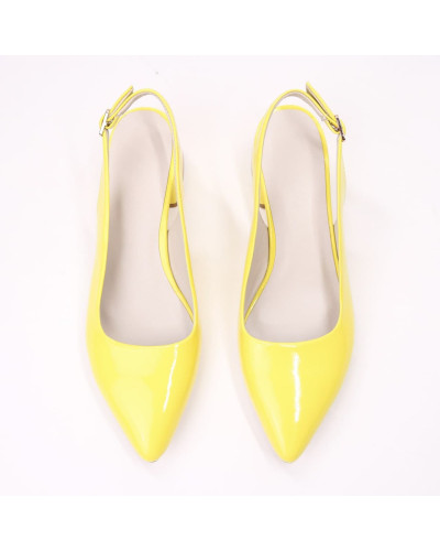 Жовті лакові слінгбеки Арт. 457-3/53Ок