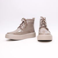 Ботинки из темно-бежевого наплака  Арт. 156-7/Ls15