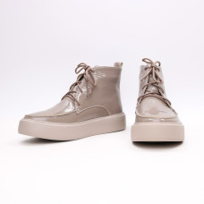 Ботинки из темно-бежевого наплака  Арт. 156-7/Ls15