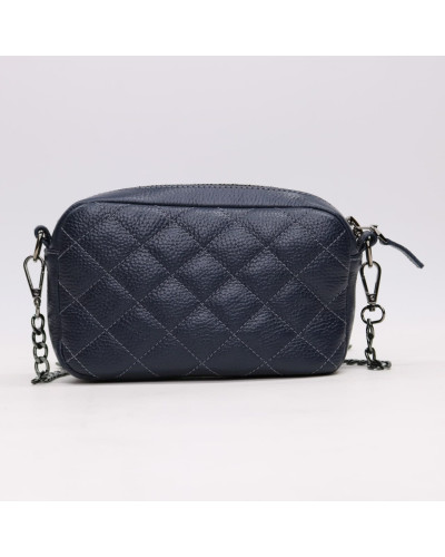 Крос-боді з синьої шкіри флотар Арт. YS-1015(B3)