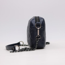 Крос-боді з синьої шкіри флотар Арт. YS-1015(B3)