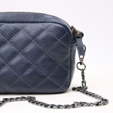 Крос-боді з синьої шкіри флотар Арт. YS-1015(B3)