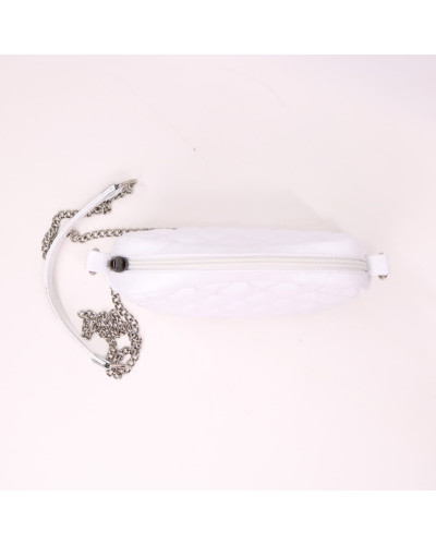 Крос-боді з білої шкіри флотар Арт. YS-1015(B3)