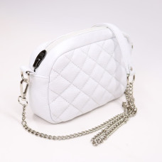 Крос-боді з білої шкіри флотар Арт. YS-1015(B3)