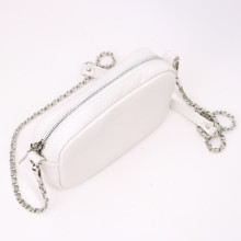 Крос-боді з білої шкіри під рептилію Арт. YS-1015(B1)