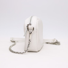 Крос-боді з білої шкіри під рептилію Арт. YS-1015(B1)