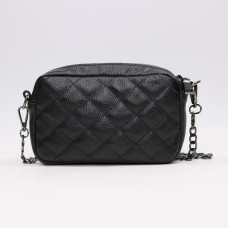 Крос-боді з чорної шкіри флотар Арт. YS-1015(B3)