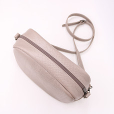 Крос-боді з бежевої шкіри під рептилію Арт. YS-1012